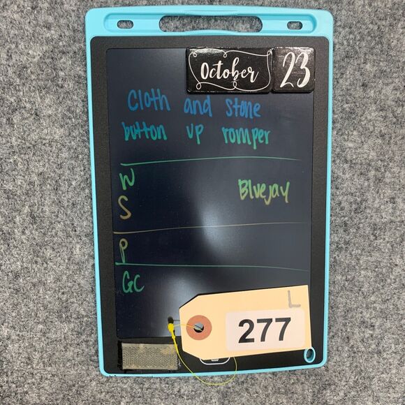 Cloth & Stone Utility Romper Womens S Small Blue Jay Sleeveless Collared *READ - Picture 10 of 12